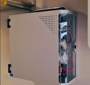 Netzwerkschrank in Einfamilienhaus Netzwerkschrank in Einfamilienhaus